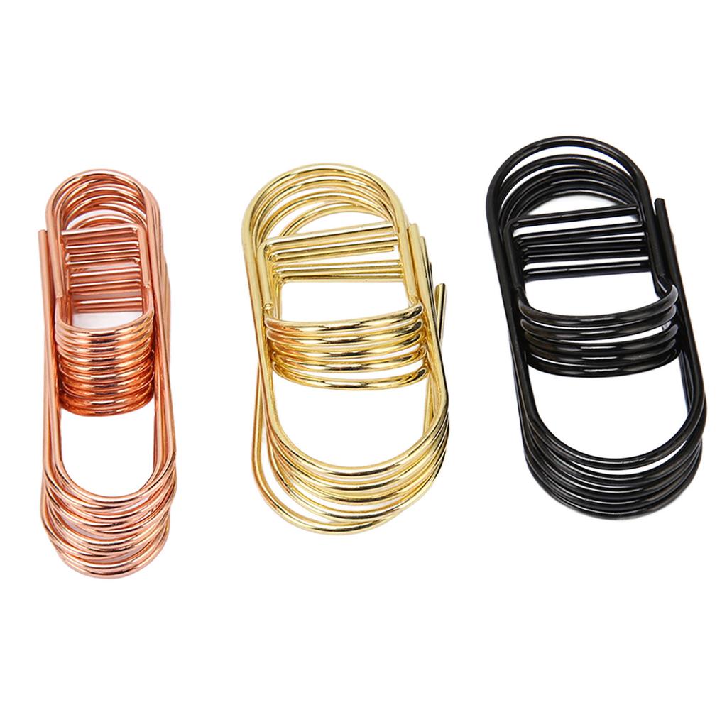 20pcs Paper Clip Small Iron Paper Clips Cute Decorative Bookmark Paper Clips for Students Stationery Office Documents