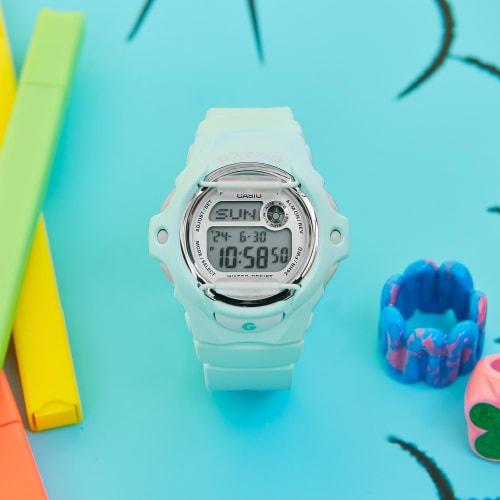 Casio Women's Baby G Watch 039 Light Mint BG169R-3 46mm Resin