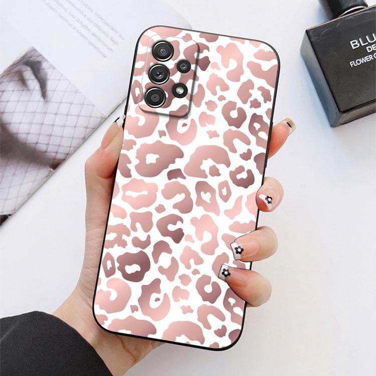 Glitter Hearts Love Leaf Phone Case For Samsung Galaxy S24FE S25 Ultra A02 A03 A04 A05 A06 A12 A13 A16 A26 A35 A36 A56 A55 Cover
