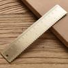 15cm/18cm Brass Ruler Bookmark - Portable Retro Office & Student Stationery