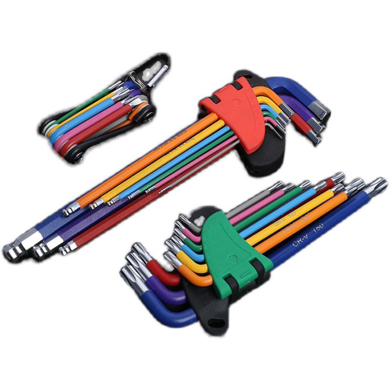 FortColor Hex Wrench & Screwdriver Set: 6-Point, Ball Head Combination Tool