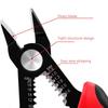 High Carbon Steel Wire Stripping Pliers Hand Tool with Comfortable Grip for Easy Use Cable Crimping in Electrical Work