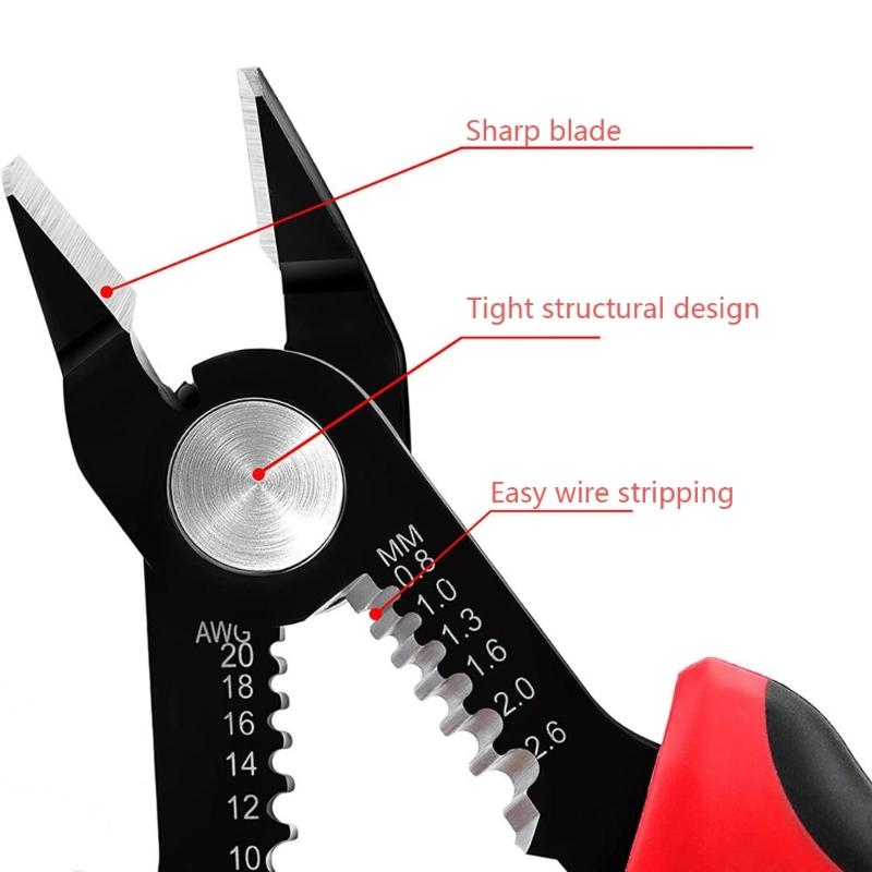 Reliable Wire Stripper Pliers Suitable for Accurate Cable Cutting Crimping in Various Applications Easy Handling and Use
