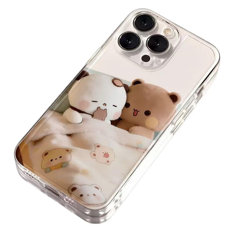 Cute bear for iphone17promax mobile phone case apple 16/14pro Japan and Korea 13/12/15/11x