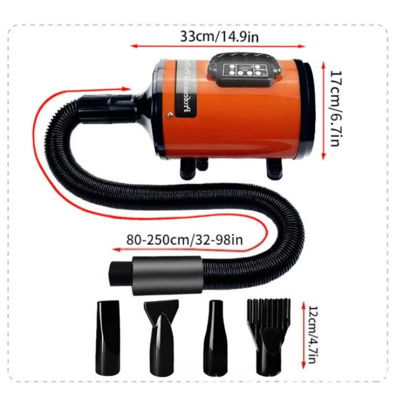 Negative Ion Intelligent Pet Water Blower LCD Screen Pet Water Dryer Fast Drying Beauty Specific Pet Hair Dryer