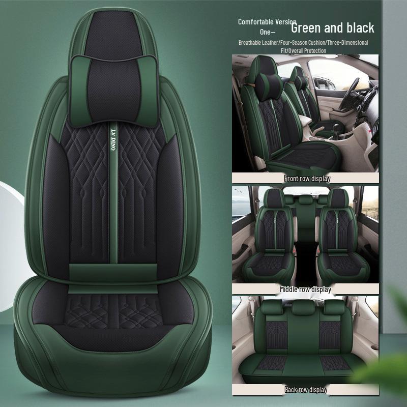 Fundas de Asiento de Cuero Envolvente Completo Baojun 730 para 7 Plazas (2+2+3), Cojines para todas las estaciones.