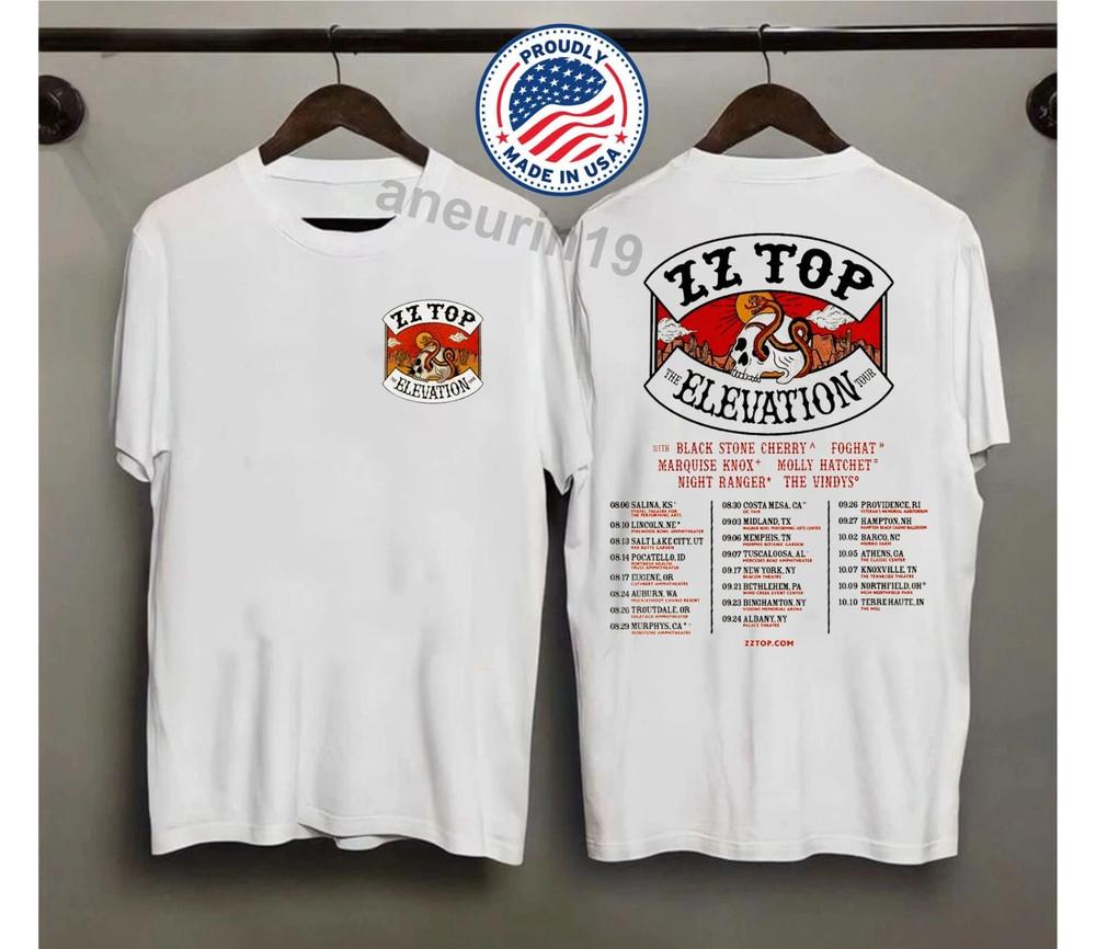 

Футболка ZZ Top Elevation Tour Сделано в США Салина KS 2025 XL