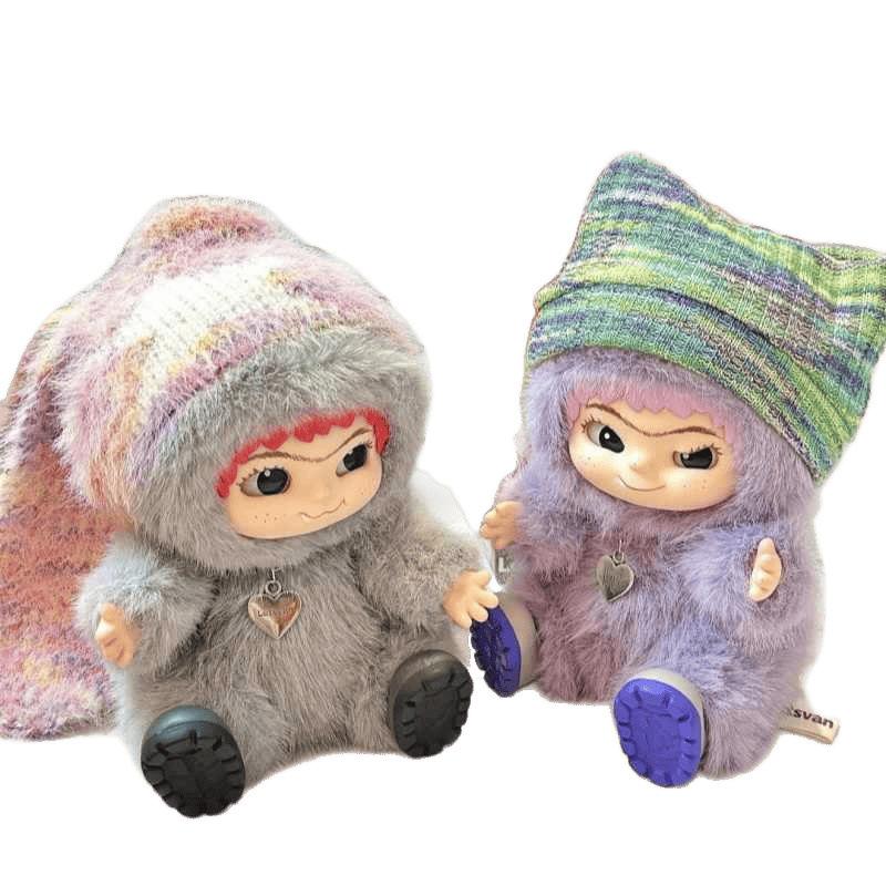 Plush doll fun tide baby blind box wakuku hand puppet ornament children's holiday gift hand puppet toys backpack decoration