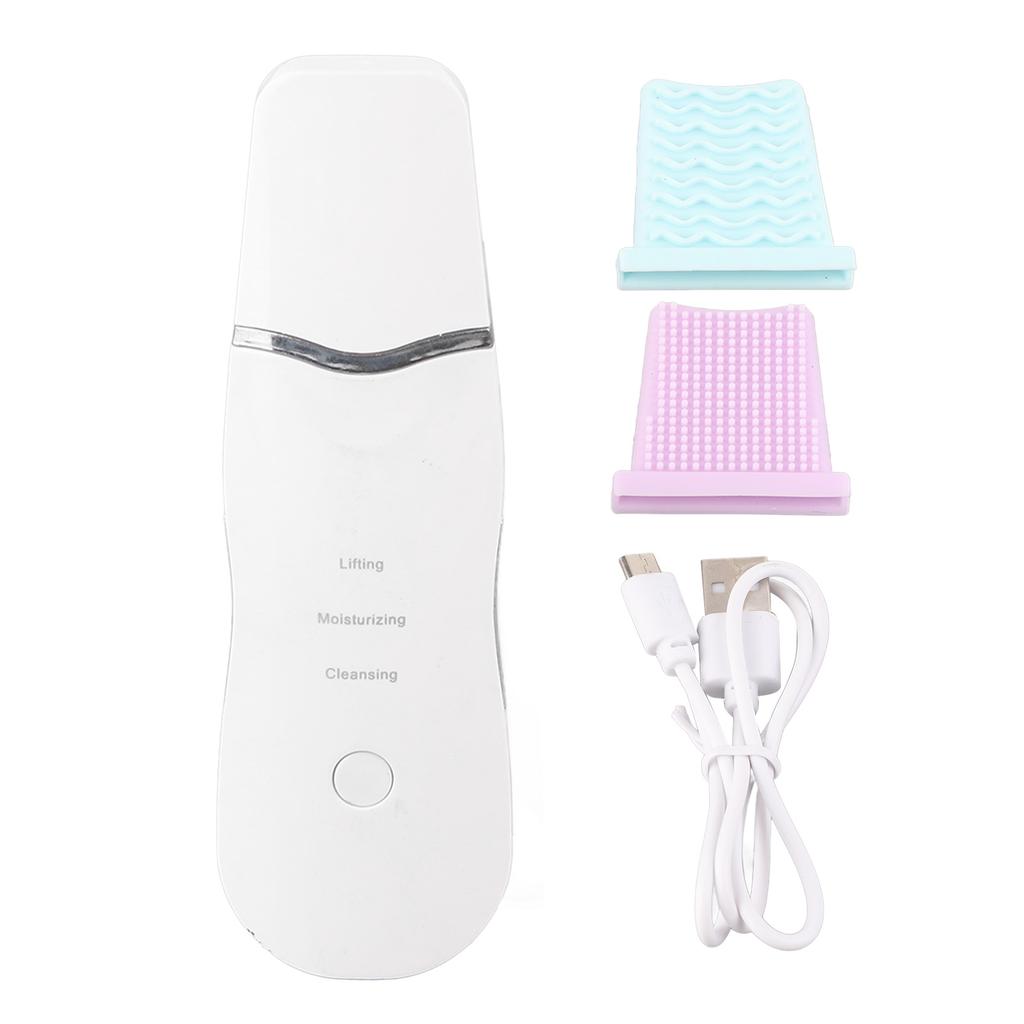Skin Scrubber Machine 3 Modes Blackhead Removal USB Rechargeable Facial Pore Cleansing Spatula