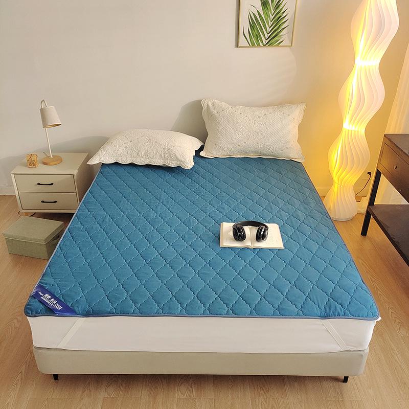 Wodoodporny Pikowany Ochraniacz na Materac i Antypoślizgowa Podkładka Inkontynencyjna z Bawełnianym Pyłoszczelnym Pokrowcem na Łóżko