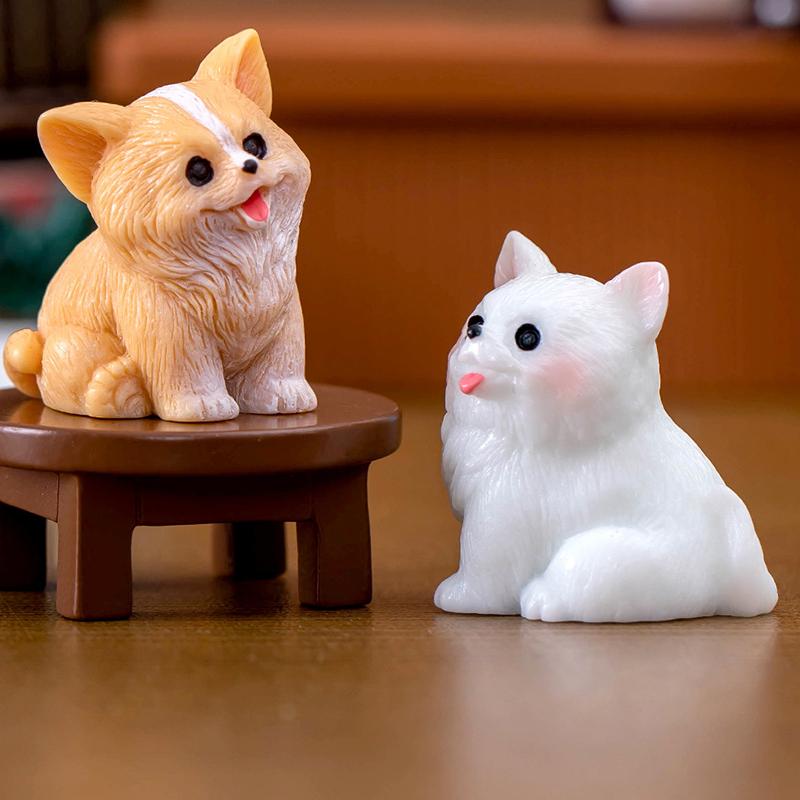 Мини-статуэтка собаки из смолы — фото 9