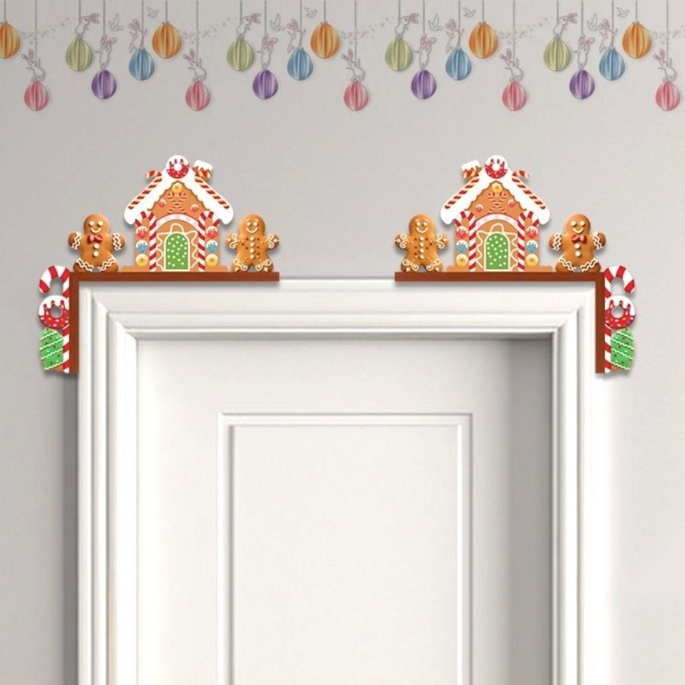 DIY Door Frame Decor Wooden Christmas Sticker NEW Christmas Decorative Corner Sign