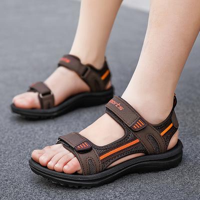 Letnie Oddychające Sandały Sportowe dla Chłopców Casualowe Dziecięce Buty na Plażę Dziecięce Miękkie Wygodne Odkryte Palce Modne Antypoślizgowe Sandały