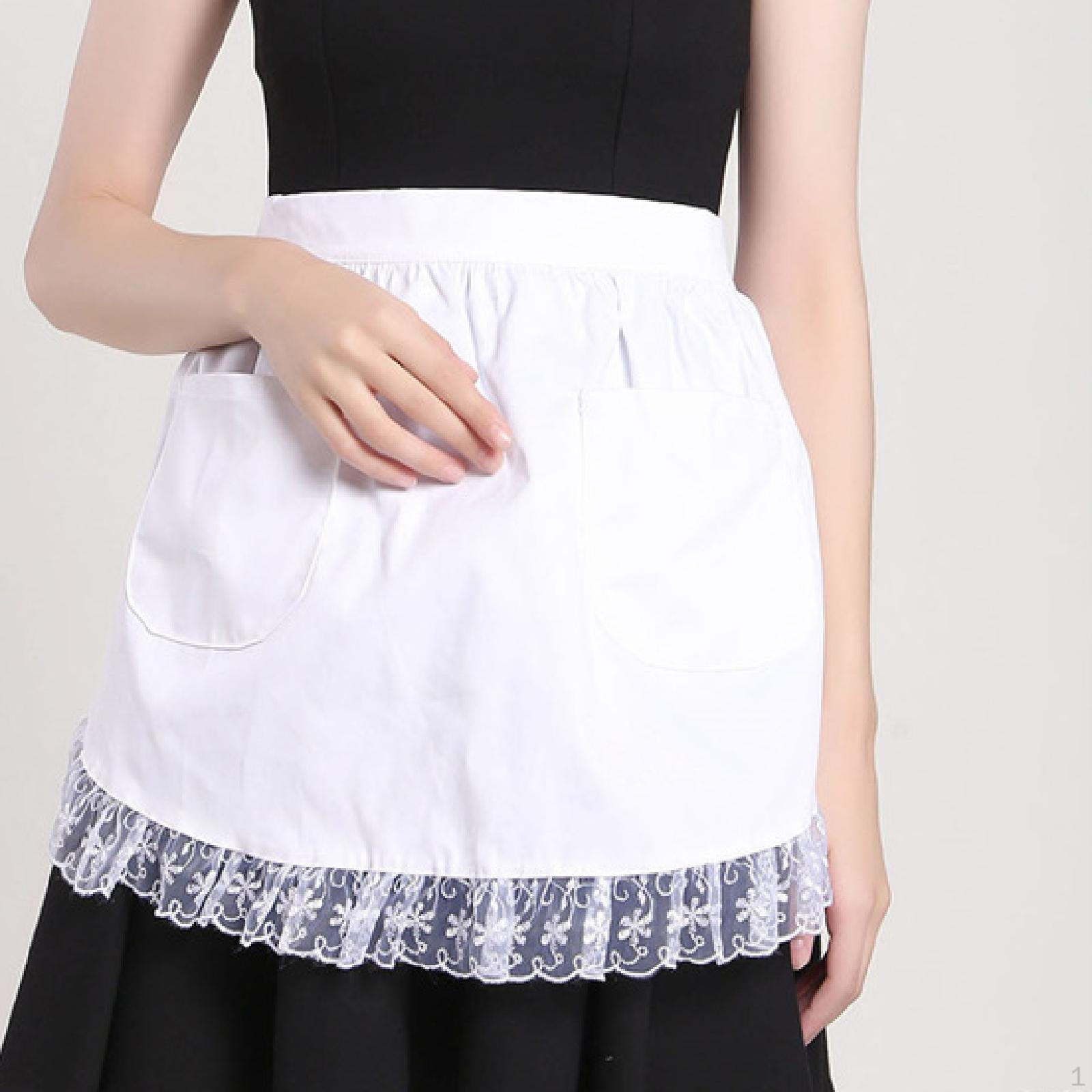 

Waist Apron for Women of The Cooking with Cute Pocket рожевий