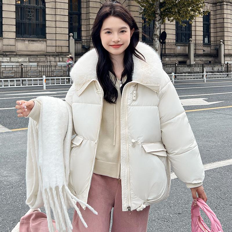 New Down Cotton-padded Jacket Female Short Little Korean Version of Loose Padded Cotton-padded Coat Bread Coat.