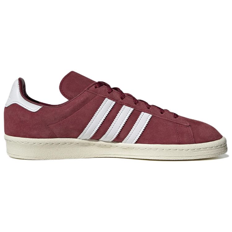 Adidas Campus 80s Burgundy Off White Men Sneakers Red Collegiate-Burgundy Cloud-White FZ6152