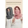 Polar Fleece Winter Hat Riding Windproof Ski Mask Women's Hat Scarf Integrated Outdoor Sports Warm Hood