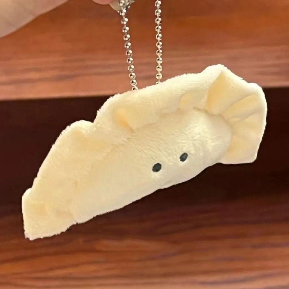 Stuffed Cartoon Plush Keyring Soft Dumpling Plush Pendant Dumpling Plush Keychains Students