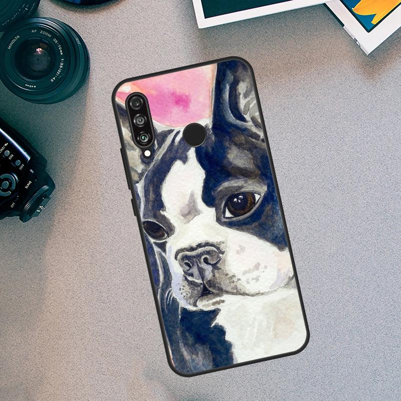 Boston Terrier Dog For Huawei Nova 5T 9 10 SE 3i 7i 8i 11i 12i Y60 Y61 Y70 Y72 Y73 Y90 Y91 P30 P40 Lite Case