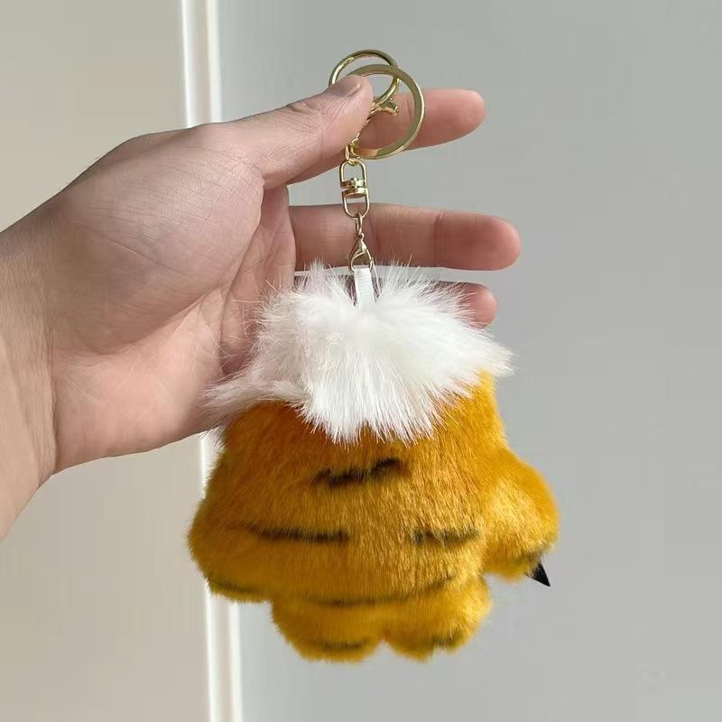 Simulation Little Tiger Zodiac Tiger Plush Toy Keychain Backpack Small Pendant Hanging Chain Doll Small Doll Pendant Male