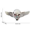 3D Metal Car Sticker Angel Wings Car Decal Skeleton Car Emblem Decoration Sticker Auto Emblem Fashionable Car Badges Stickers