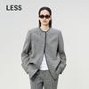 2025 Spring Collarless Long Blazer