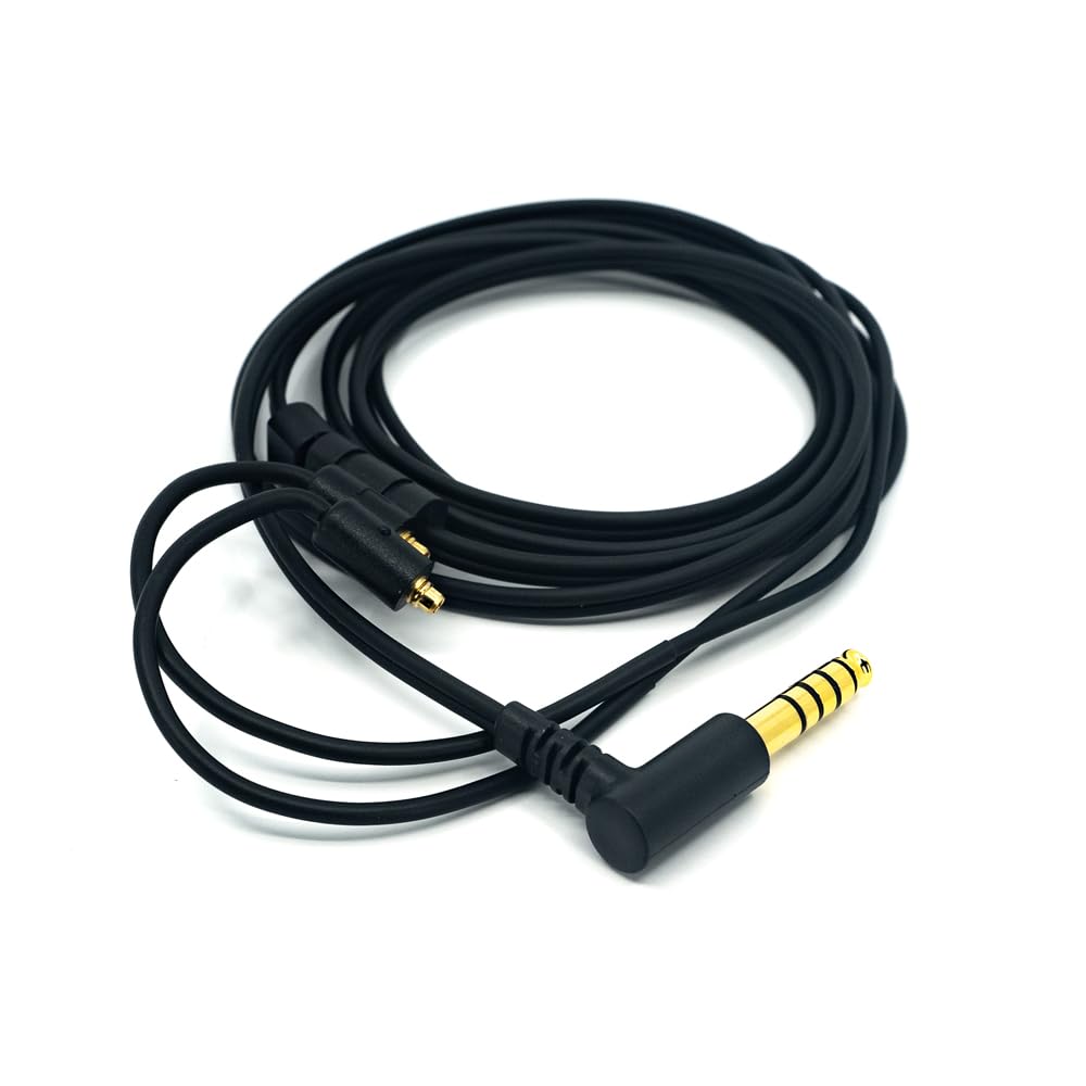 Maestraudio MAPro1000 Cable Connector Balanced Approximately 120cm OFC Cable for Earphones 4.4-MMCX [MMCX / 4.4mm Right-Angle Plug] 4-Core