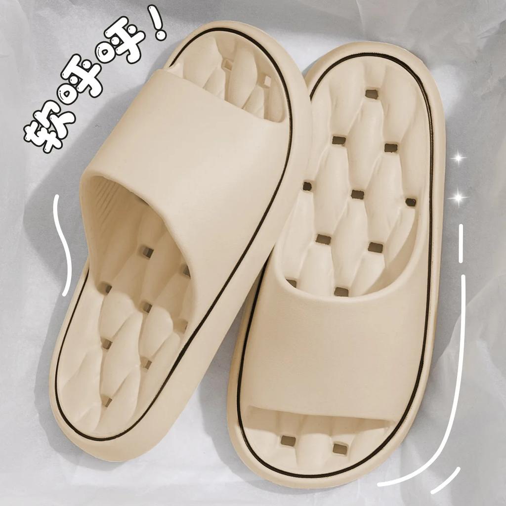 Men's Slide SandalsComfort Quick-Dry Footbed Beach Shower Slippers Non Slip Indoor Home Bedroom Pool Spa Guest College Dorm