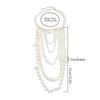 Retro Beaded Long Fringe Necklace Imitation Pearl Sweater Chain Stylish Elegant Women'S Jewelry Unisex Accessories Gift