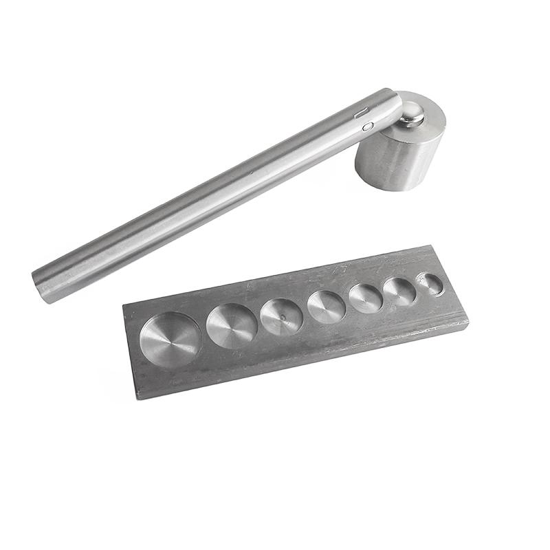 Double-Sided Rivet Hammering Tool: Multi-Functional Base for DIY Punch and Installation