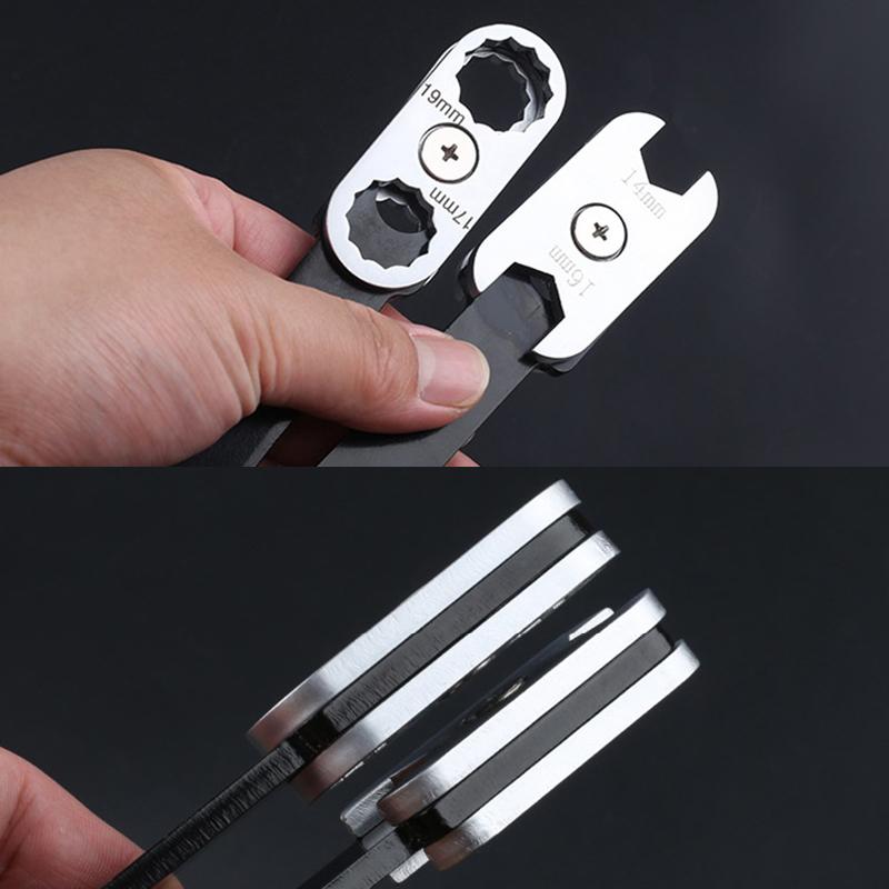 8 10 12 16 19mm 8 in 1 360° Drehung Kombinationsschlüssel Metrisch Ringmaulschlüssel für Heim- und Automobilreparatur Handwerkzeuge