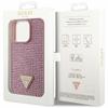 Guess Guhcp14Lhdgtpp Iphone 14 Pro 6.1 Różowy/Pink Hardcase Rhinestone Triangle