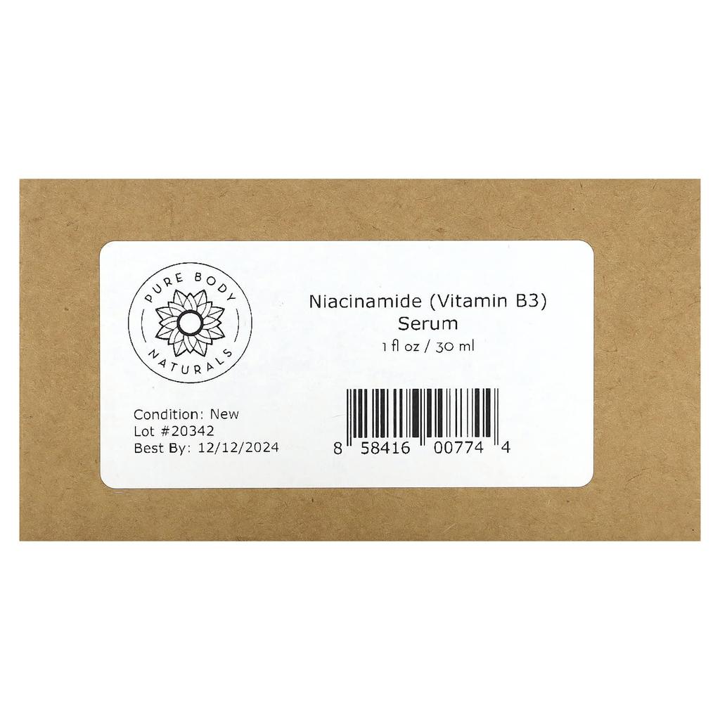 Pure Body Naturals, Pure Protect, Niacinamide Serum, 1 fl oz (30 ml)