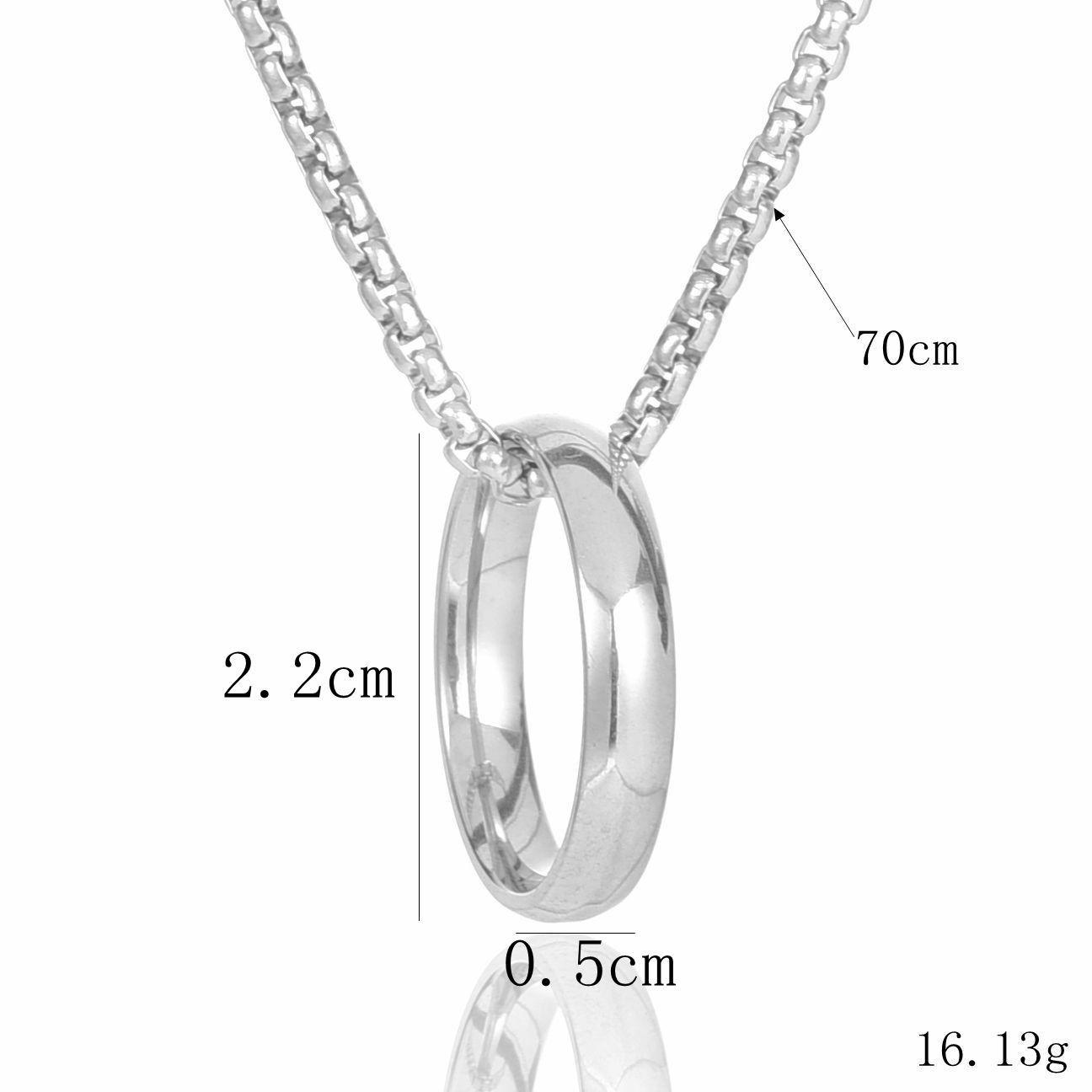 

Унисекс ожерелье в стиле Ван Ибо - Модный кулон-шарм из нержавеющей стали