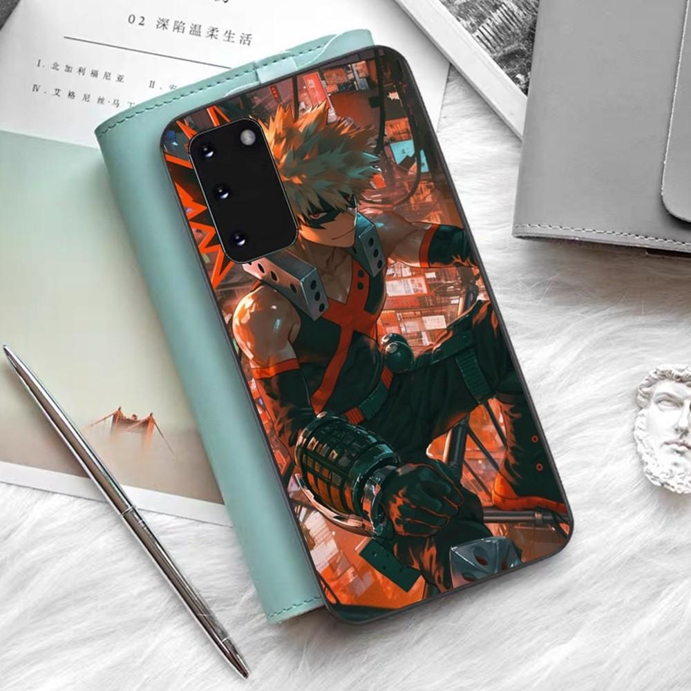 Coque de téléphone dessin animé B-Bakugo K-Katsuki Silicone PC+TPU Pour Samsung S10 20 30 22 23 24 Plus Lite Ultra Housse