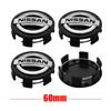 Für Nissan ArR44 Stück 54/60 mm Für Nissan X-trail Qashqai J10 J11 Note Juke Patrol Leaf Tiida Auto Radnabenkappen Felgenabdeckung Zubehör