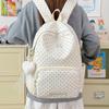 Schoolbag Korean Ins College Wind Polka Dot High-value School Bag Niche Students Cute Shoulders New Backpack for Junior High School Students