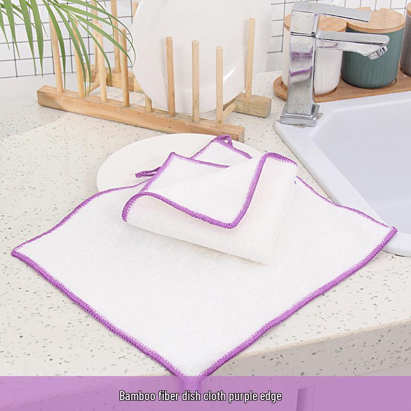 Bamboo Fiber Non-stick Kitchen Dishcloth - Oil Removal & Absorbent