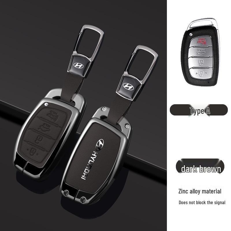 Key Cover Compatible with Beijing Hyundai Ix35, Elantra, Festa, Verna, Ix25, Santa Fe - Premium Men's Bag Case