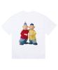 Fun Cartoon Character Print Pattern T-shirt Fashion Trend Short Sleeve Crew Neck Casual Loose Street Wear Unisex Sports T-shirt