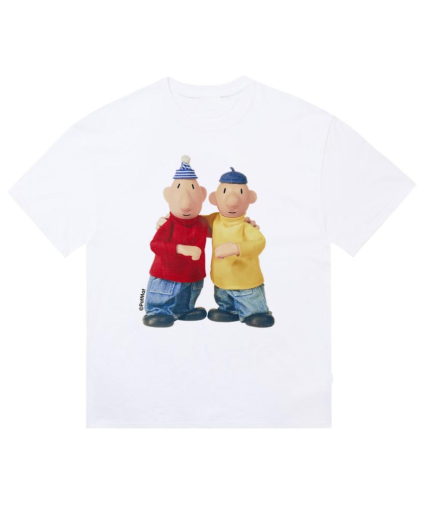 Fun Cartoon Character Print Pattern T-shirt Fashion Trend Short Sleeve Crew Neck Casual Loose Street Wear Unisex Sports T-shirt
