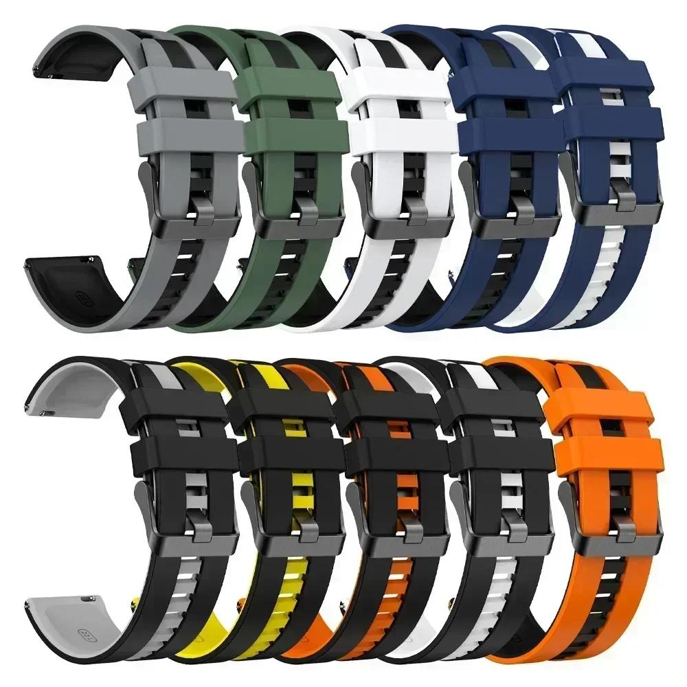 Cinturino Sportivo 20mm 22mm Per Huawei Watch 5 4 Pro/GT 5 Pro/GT5 4 3 2 Braccialetto in Silicone Per Amazfit GTR 4 3/GTS 4 Cinturino Orologio Correa