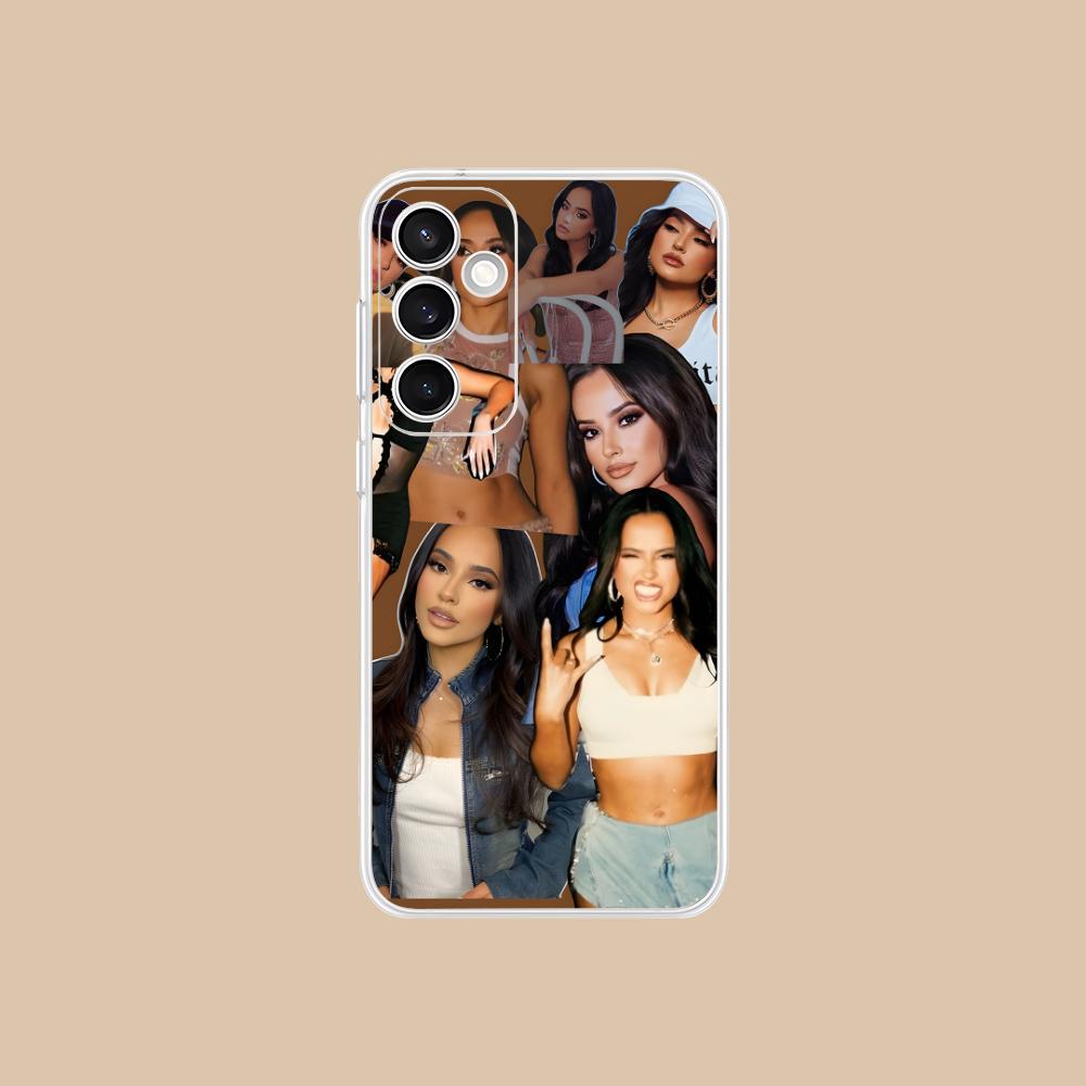 Fashion Becky G Clear Mobile Phone Case for Samsung Galaxy S25 S24 S23 S22 S21Plus FE Ultra Colorful Cover