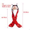 3 in 1 Animal Hat Gloves Scarf, Halloween Fancy Dress Winter Warm Soft Cosplay Photo Props Costume