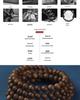 Vietnam Nha Trang Purple Agarwood Unisex Bracelet - Natural Wild Sinkwood Buddhist Prayer Beads, 108 Beads