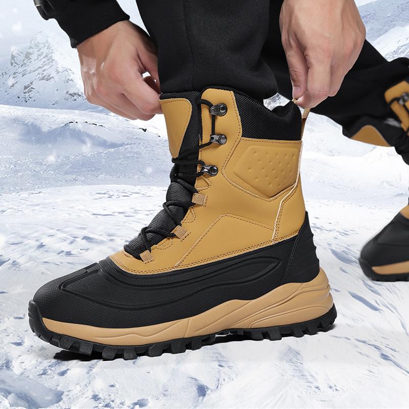 39-48 Winter Herren Übergröße Winter Plus Samt Verdickung Warme Schnee Baumwollschuhe Schneestiefel