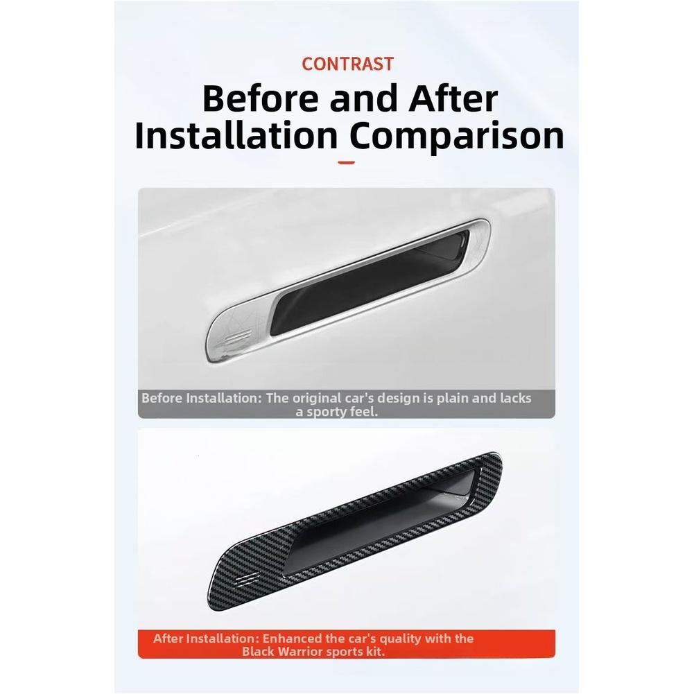 4pcs Set Door Handle Protector Cover for BMW 7 Series I7 G70 Model 2025 To 2025 Scratch Resistant Trim for Enhanced Vehicle Look