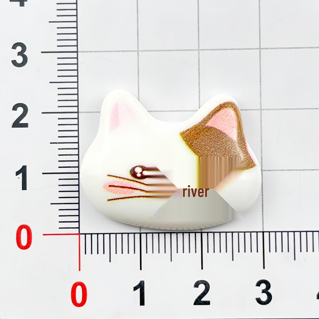 Cartoon Wild Cat Resin Accessories: DIY Hair Clip, Keychain, Phone Case, Magnet, Shoe Buckle Ornament