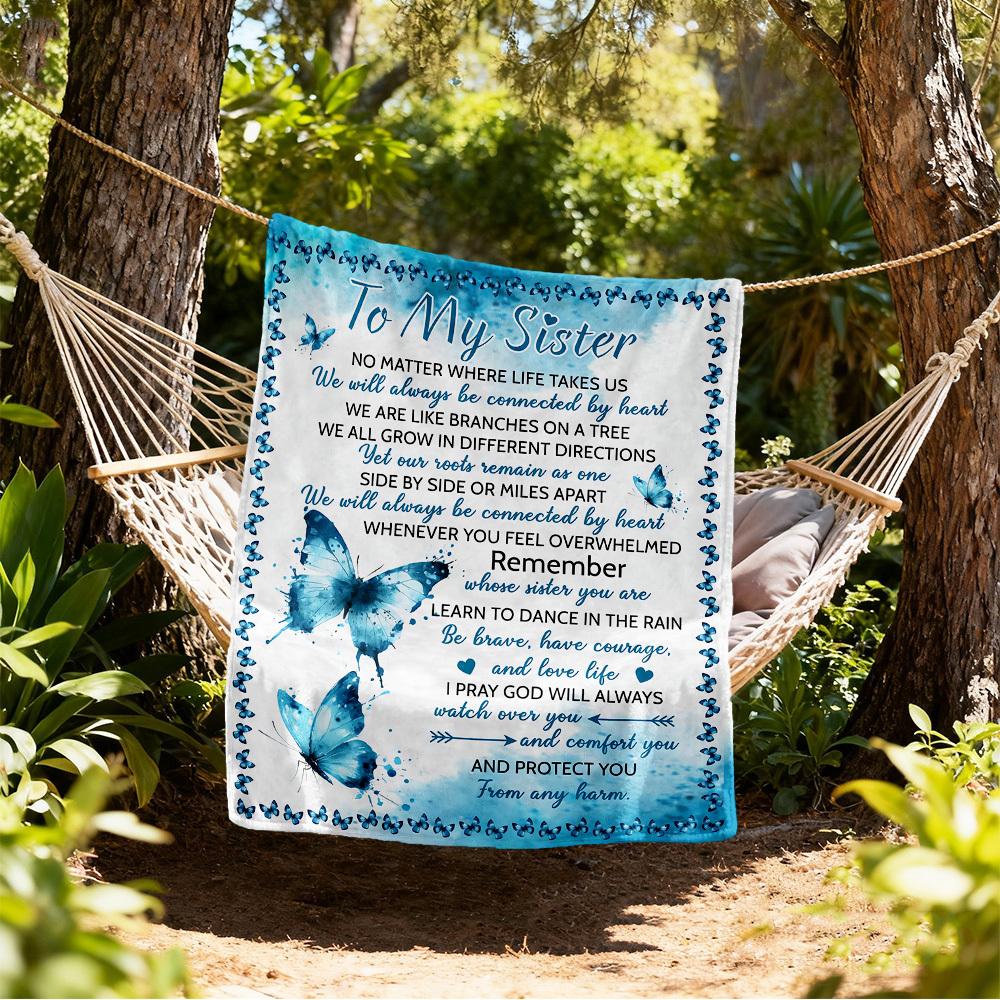 Sister Connected Outdoor Flannel Blankets, Outdoor Travel, Home Blankets, Fan Gifts,Suitable for All Seasons, Christmas Gifts. R1127053