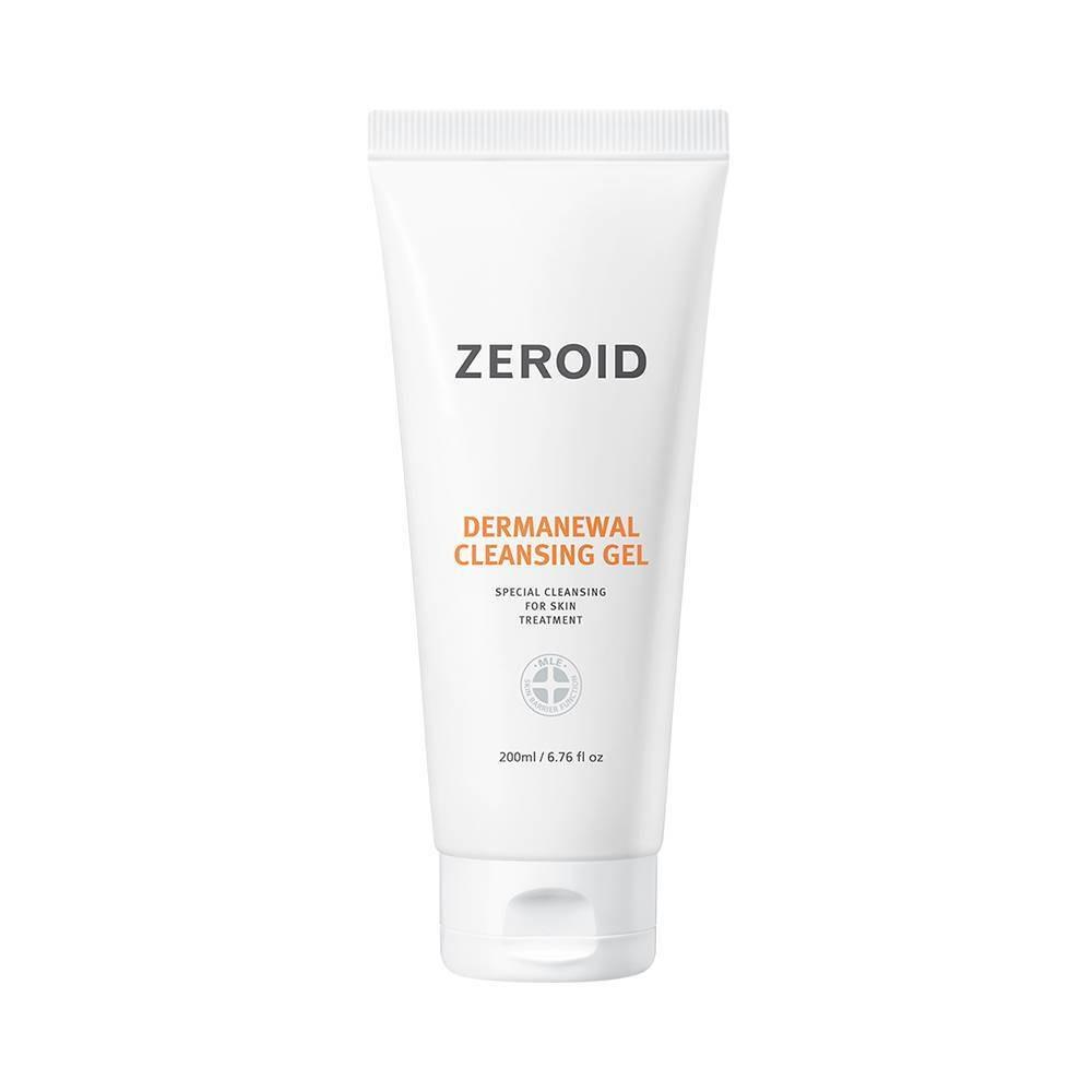 Zeroid Dermanewal Очищающий Гель Мягкий Отшелушивающий Гель для Умывания Лица с Низким pH 200 мл